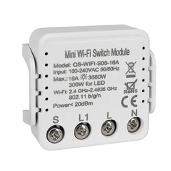 Tuya Demotic Mini Two-way 16A ON/OFF Smart IOT Switch Box for Home Automation System