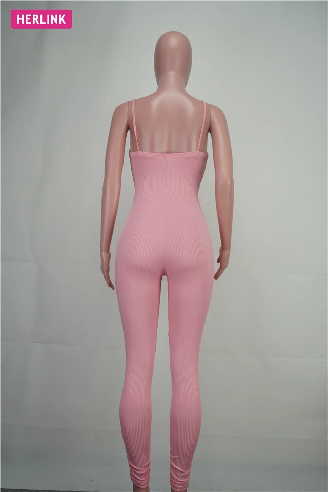 
H3774 women trendy bodycon pant and sleeveless crop top two piece set 