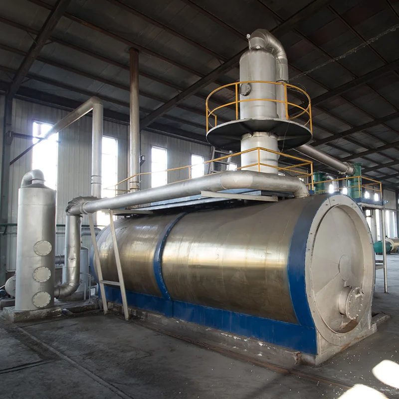 Tyre Pyrolysis 50ton Heavy Oil Purification Carbon Black Powder Processing Plant