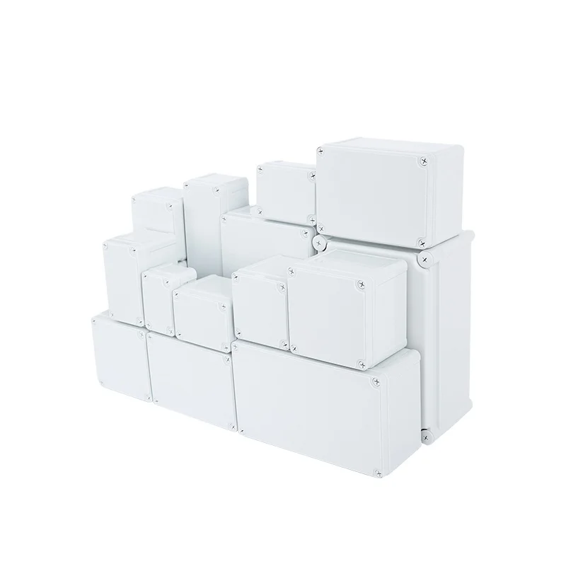 Custom Plastic ABS IP65 Connection PVC Cable Screw  Electrical Junction Box 3x3 pvc junction box