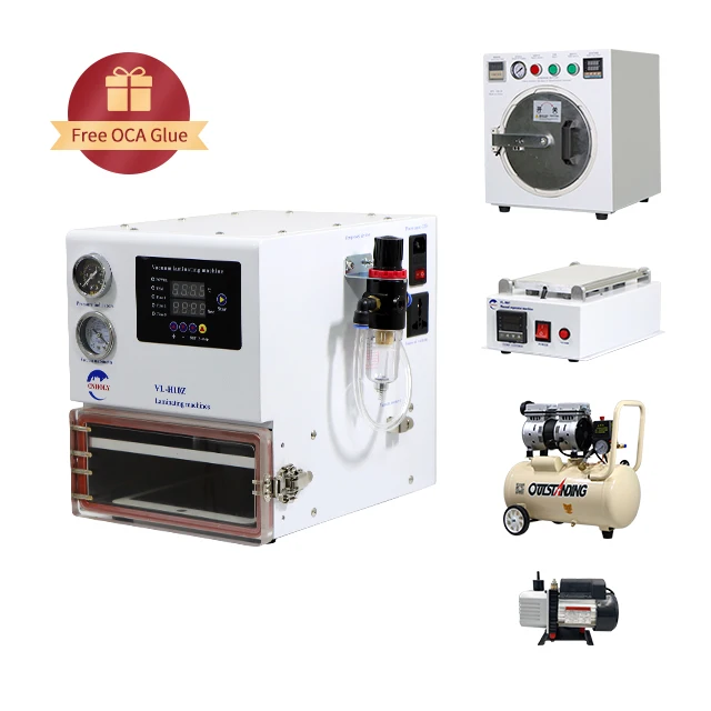 Full 5-piece set Vacuum manual Separator Machine ocamobile phone lcd screen repair machine