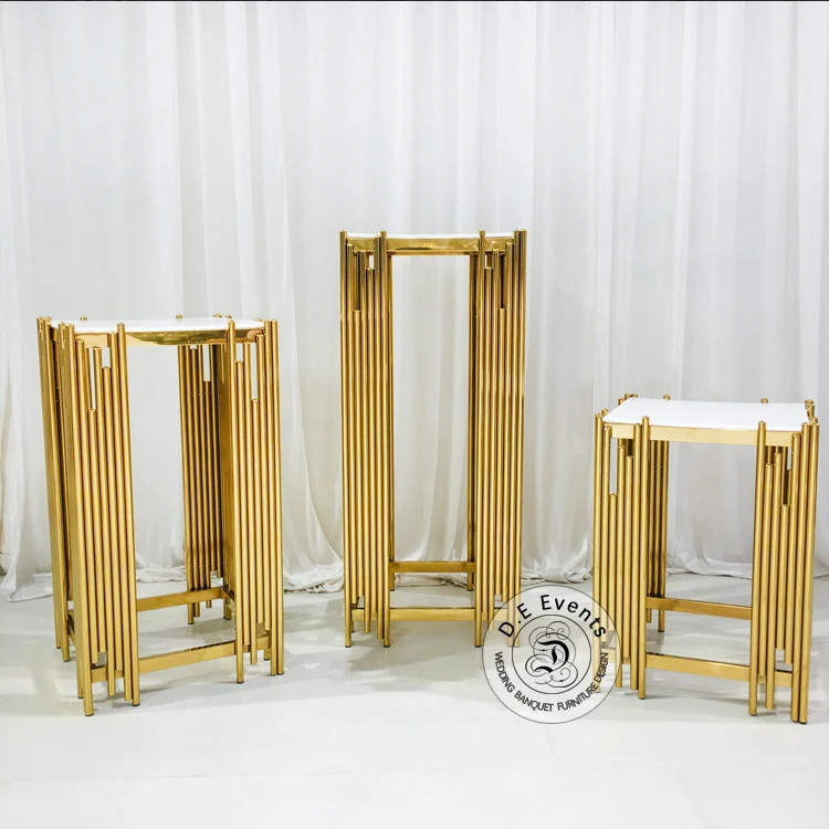 Factory price cylinder colorful metal flower stand designs for wedding event decoration