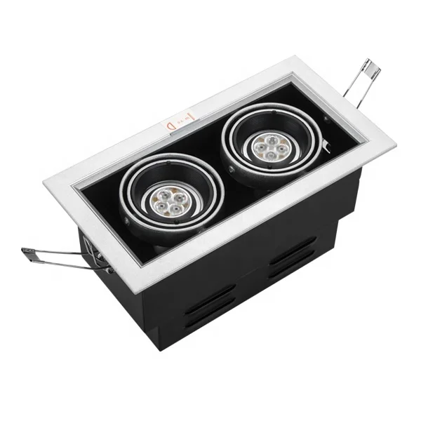 
Recessed MR16 double grille downlight MR16 ceiling light hotel ceiling light display hall spotlights Downlight 