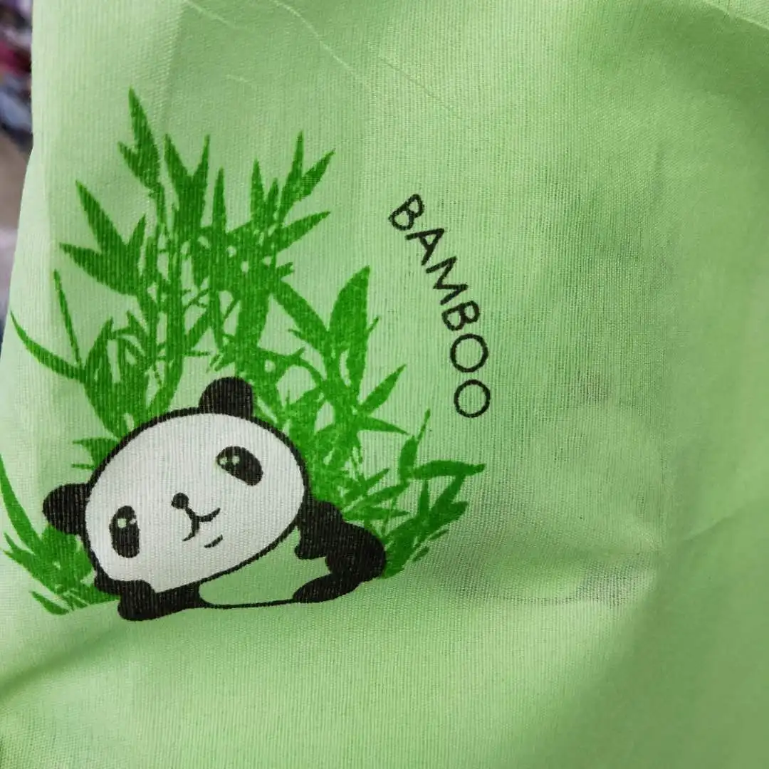 
bamboo panda pigment print fabric for Russia market 
