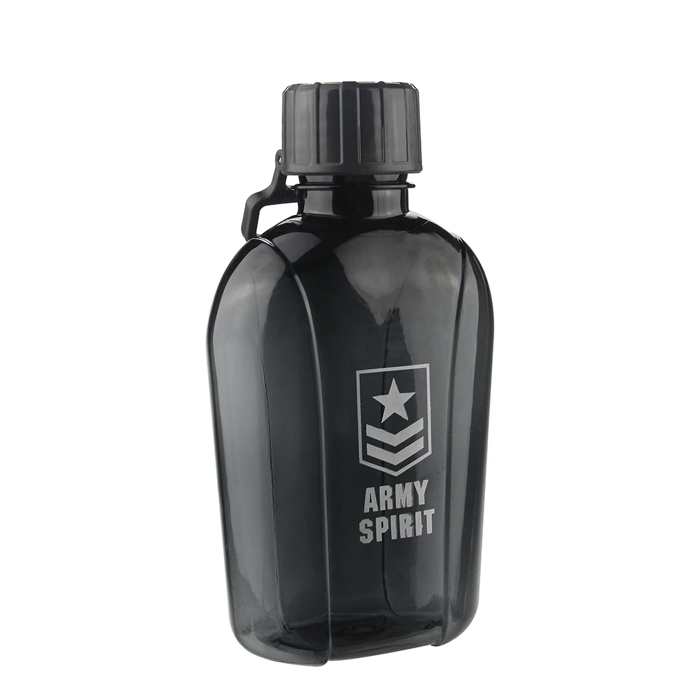 Bpa Free Custom travel Military Outdoor plastic bottle water bottle army plastic canteen sports green canteen army water bottle