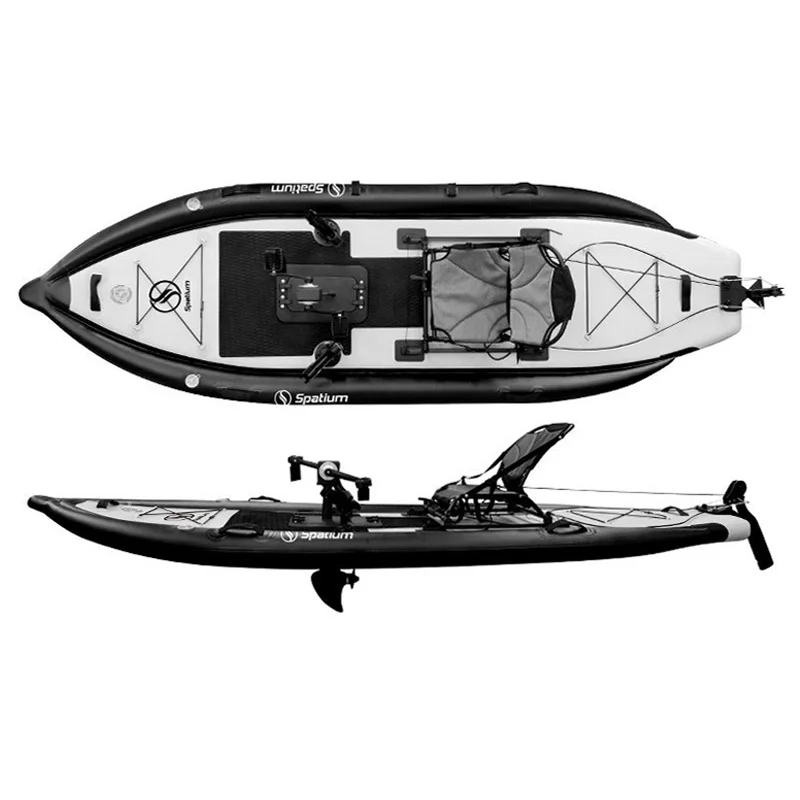 Spatium New arrival Cheap Single Person Sit On Top Fishing Pedal Drive Kayak With Aluminum Kayak Seat