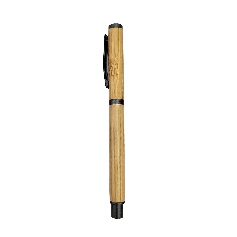 Wholesale Bamboo Environmentally Friendly Unisex Pens Plugs Business Office Signature Pens