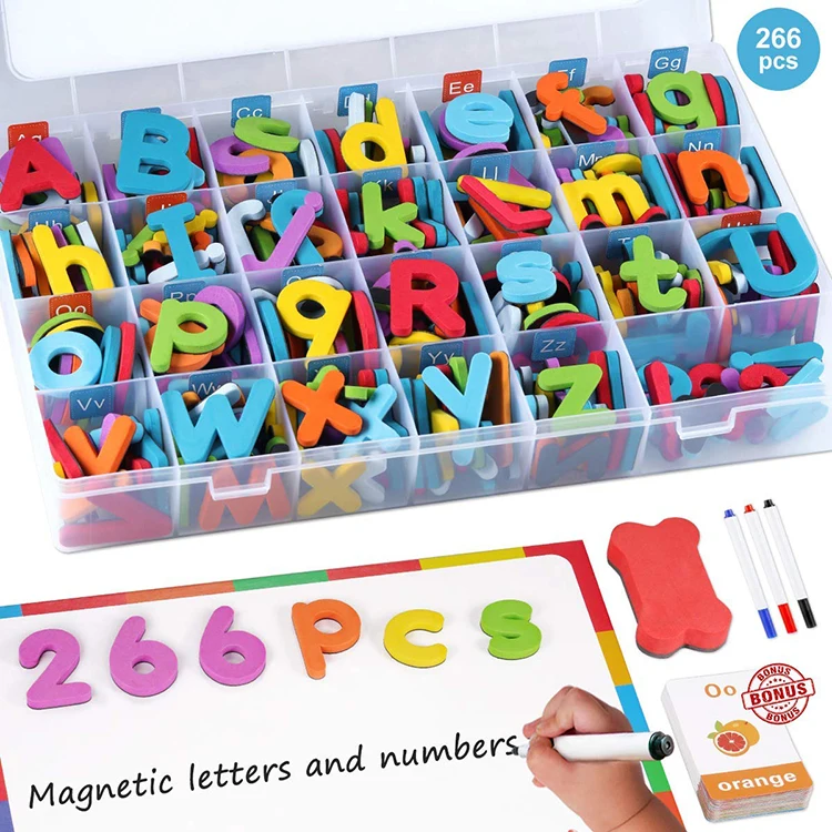 EVA foam magnetic abc alphabet and number teaching and learning toys for toddlers