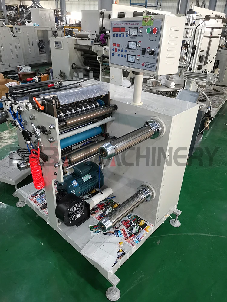 Cash register paper roll slitting rewinding slitter rewinder machine