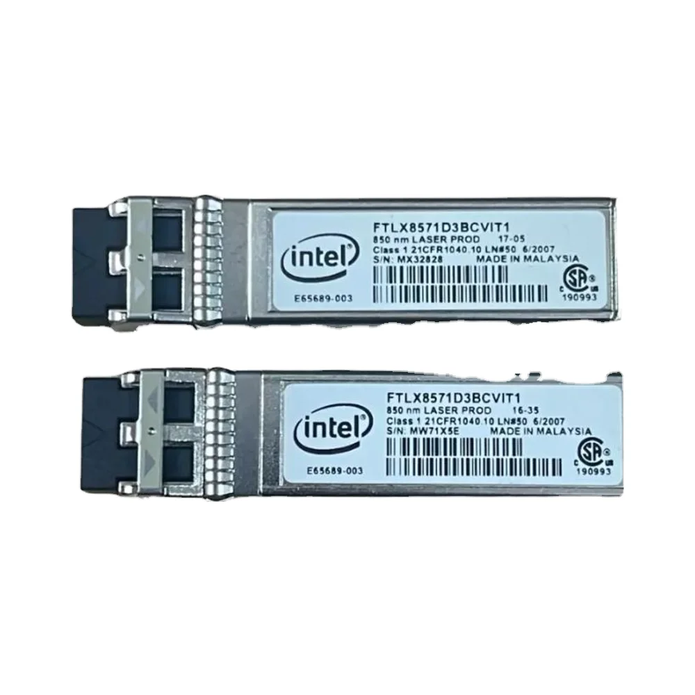 INTELs of 10GBase-SR 850nm SFP+ FTLX8571D3BCVIT1 50 Lot E10GSFPSR