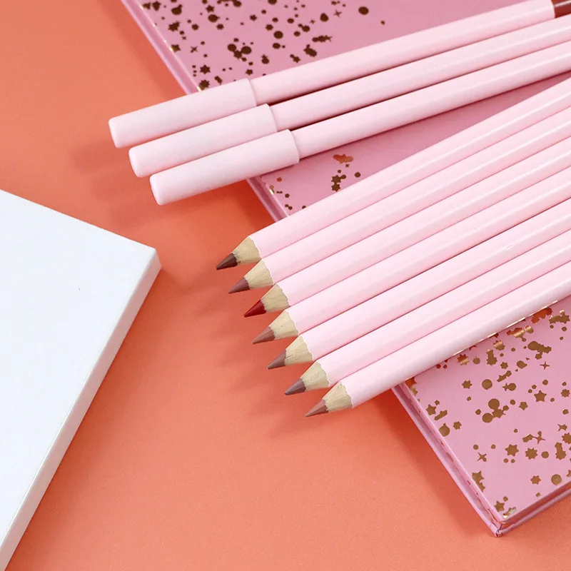 private label custom vegan cruelty free lipliner pencil creamy dark brown nude lip liner Custom brown creamy lip liners pink