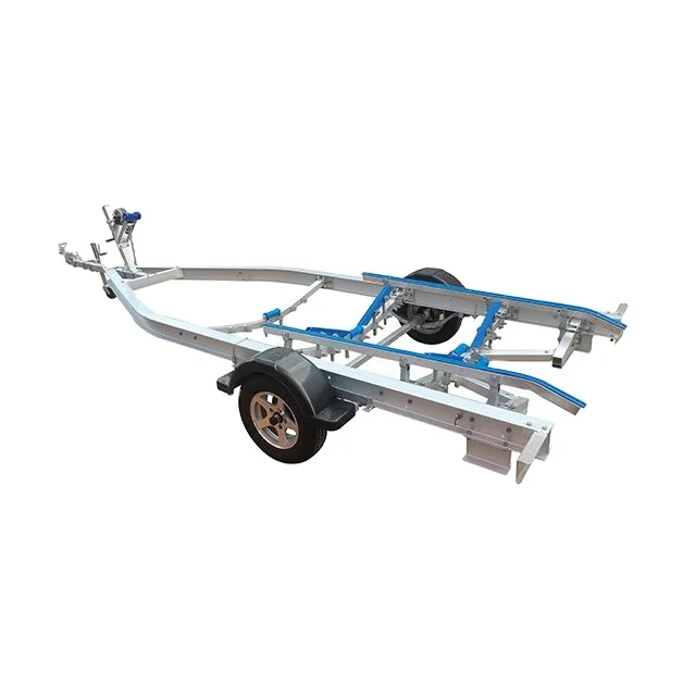 with VIN DOT 19ft single axle poly bunks aluminium trailer