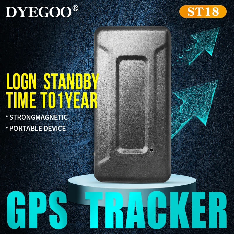 DYEGOO ST18 GPS трекер беспроводной большой аккумулятор длительный режим ожидания перезаряжаемый автопарк Управление логистикой перевозки