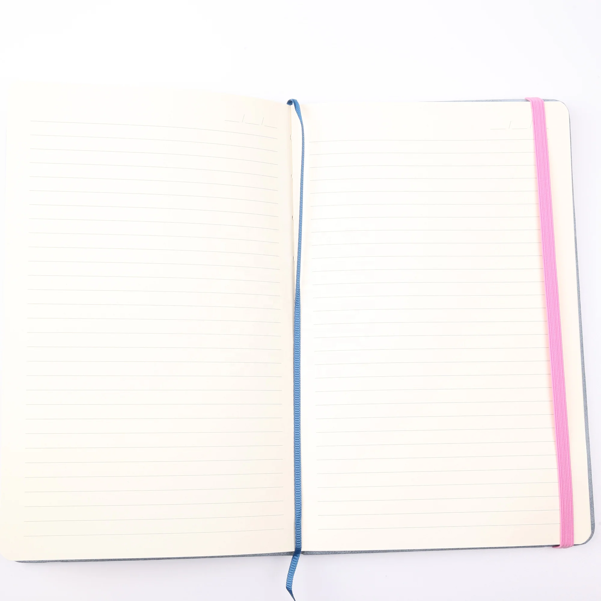 pu leather uv printing design hardcover notebook with elastic band lined pages wholesale writing journal