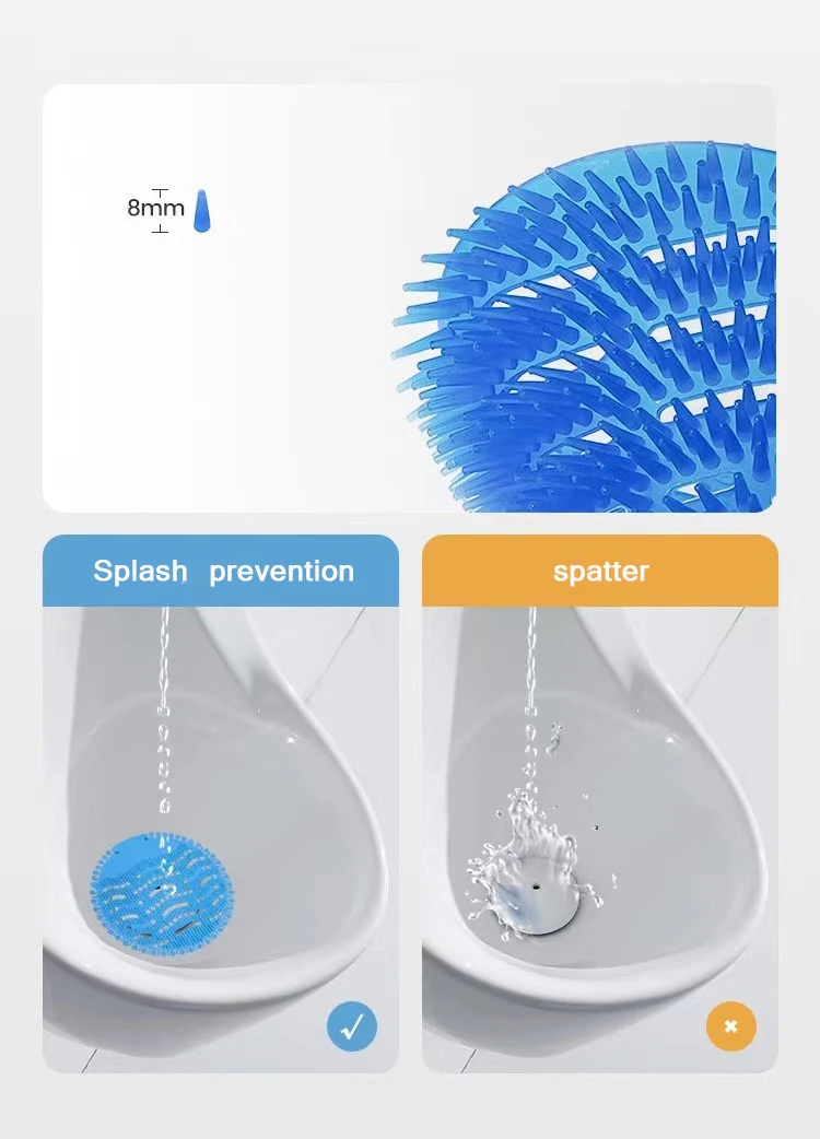 Urinal Screens Deodorizer Urinal Mat  Anti-Splash Mats Wave For Toilet Washroom