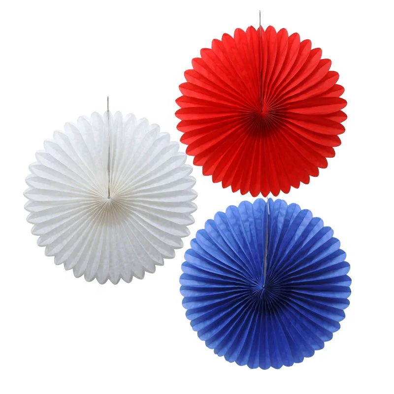 EASTTERN Wholesale Retail Hanging Colorful Round Paper Fans Sunflower for Wall Decorative Party Supplies