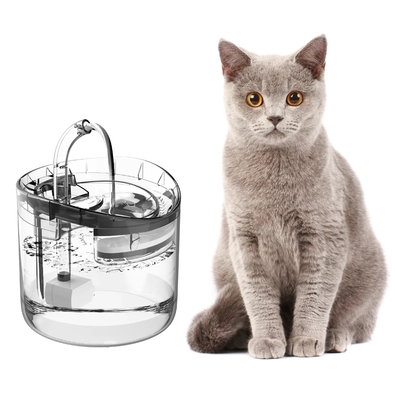 2020 Newest Automatic Animal Drinking Bowl Pet Water Fountain 1.8L Cat Water Fountain