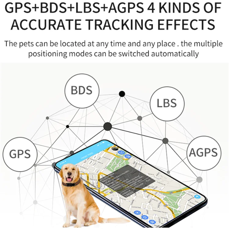 Mini Pet Collar Smart GPS Tracker Mini GPS  Waterproof Locator  For Pet Dog Cat Smart GPS Tracker