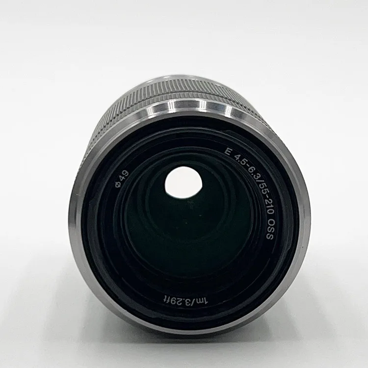 Подержанный Автофокус для SONY E55-210mm F4.5-6.3 зум-объектив видео и фотостудий использованный объектив камеры