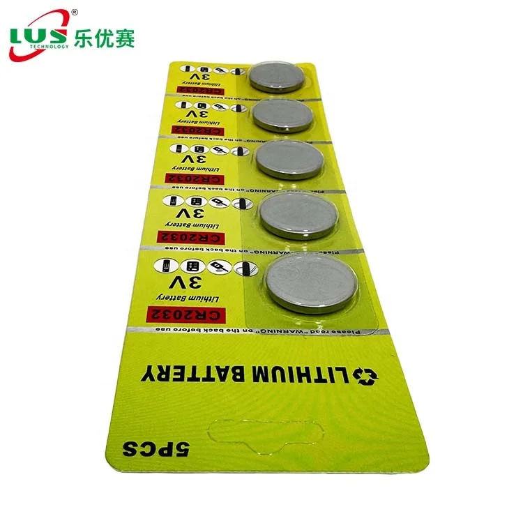 2032 Battery CR2032 Lithium 3v 5 Count blistcard 3V Lithium Coin Batteries 220mah lithium metal battery 240mah