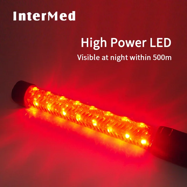 Multifunction Rechargeable Led Red Flashing Light Traffic Control Signal Baton