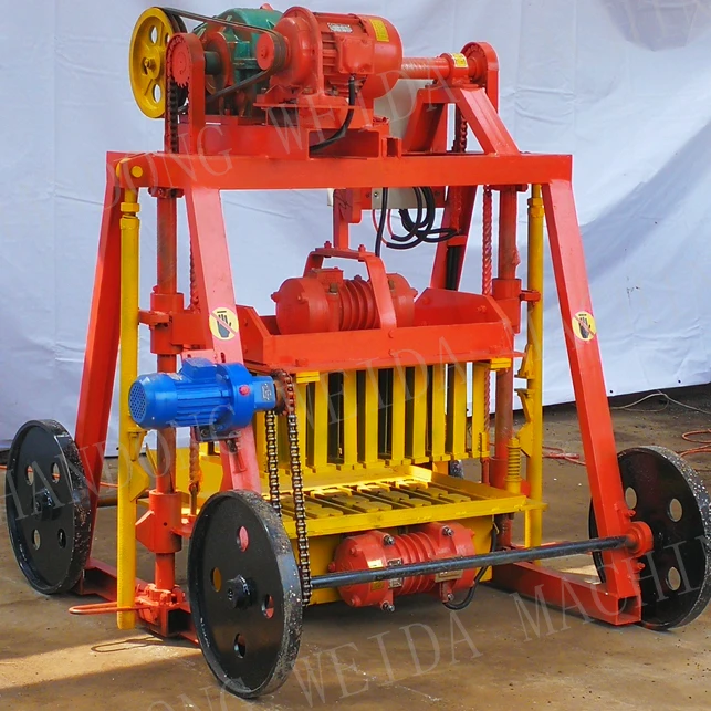 sienmens Qtj4-40 mobile hydraulic building brick paver maker machinery cement hollow cinder block laying making machinery