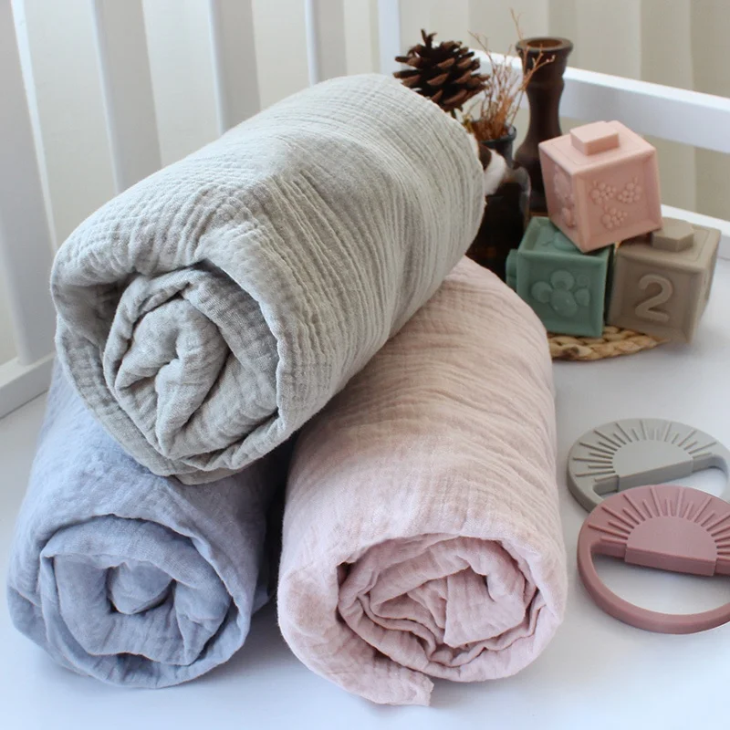 new style wholesale custom 100% cotton muslin baby bed sheets fitted