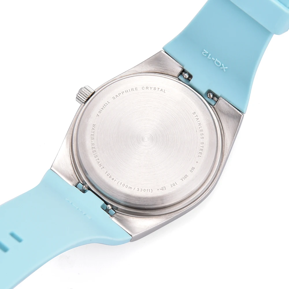 JUELONG Customized Quick Released Fashion Curved End Rubber Watch Strap 11mm 12mm Double Switch Ear Soft Silicone Watch Band