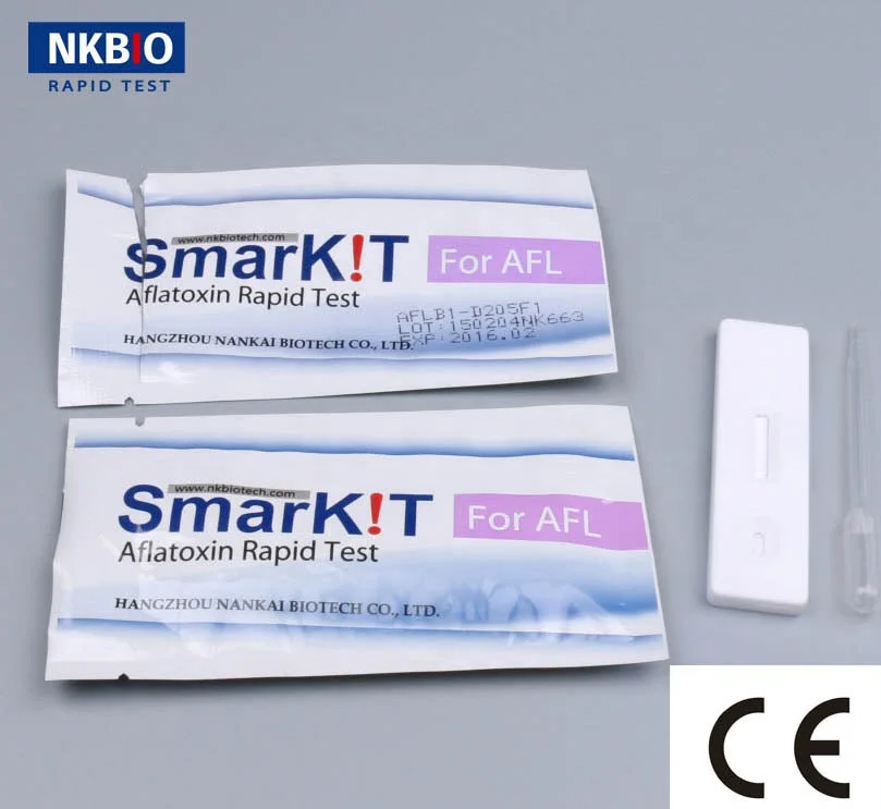 Total Aflatoxin B1 B2 G1 G2 Rapid Test Kit Strip for milk feeds corn wheat bean flour