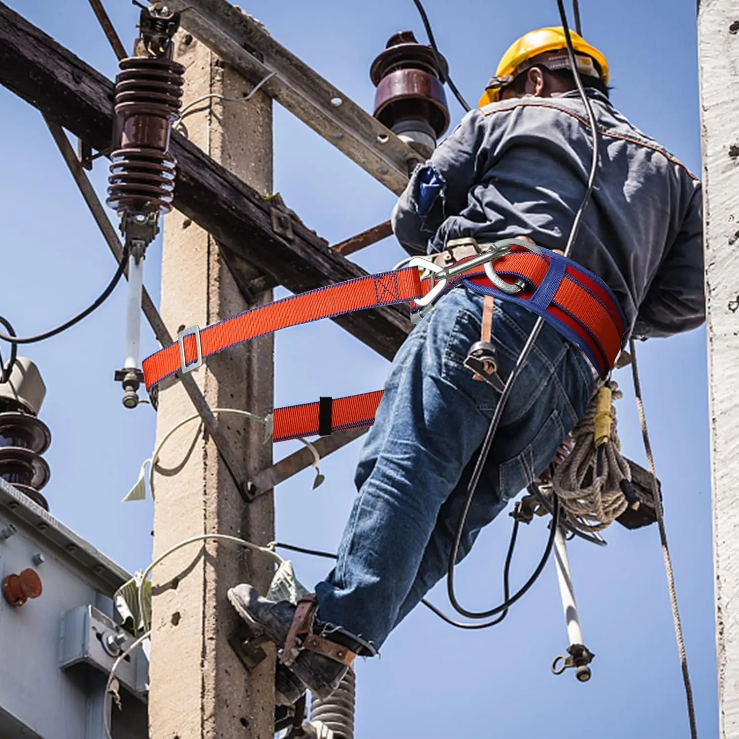 Belt Harness Safety Lanyard Fall Protection