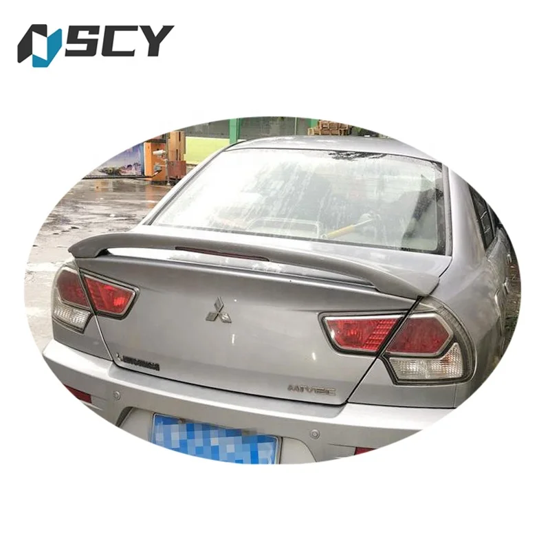 For Mitsubishi Lancer spoiler 2006-2010 Lancer spoiler with light style XK ABS plastic Material Car Rear Wing Color Rear Spoiler