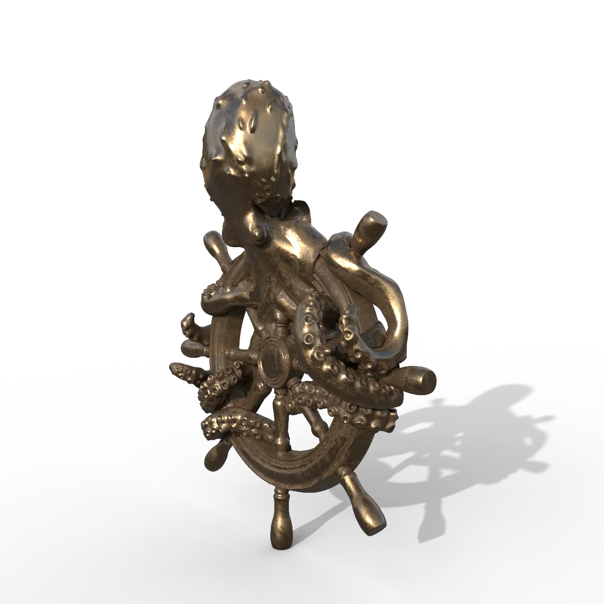 Wholesale Hot Quality Assurance wall hanging decor art custom resin Wall Mounted Animal Head big octopus wall Mounted