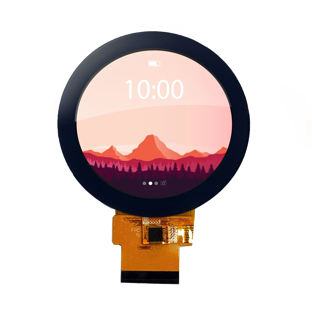 2.1 inch 480x480 Round TFT Display Module Colors IPS 3 SPI / RGB Interface