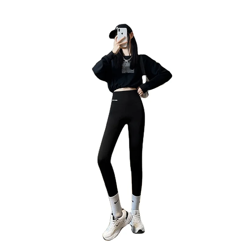 High Waist Sports Leggings For Women Korean Fashion Streetwear Seamless Compression Tights Female Gym Fitness Yoga Pants