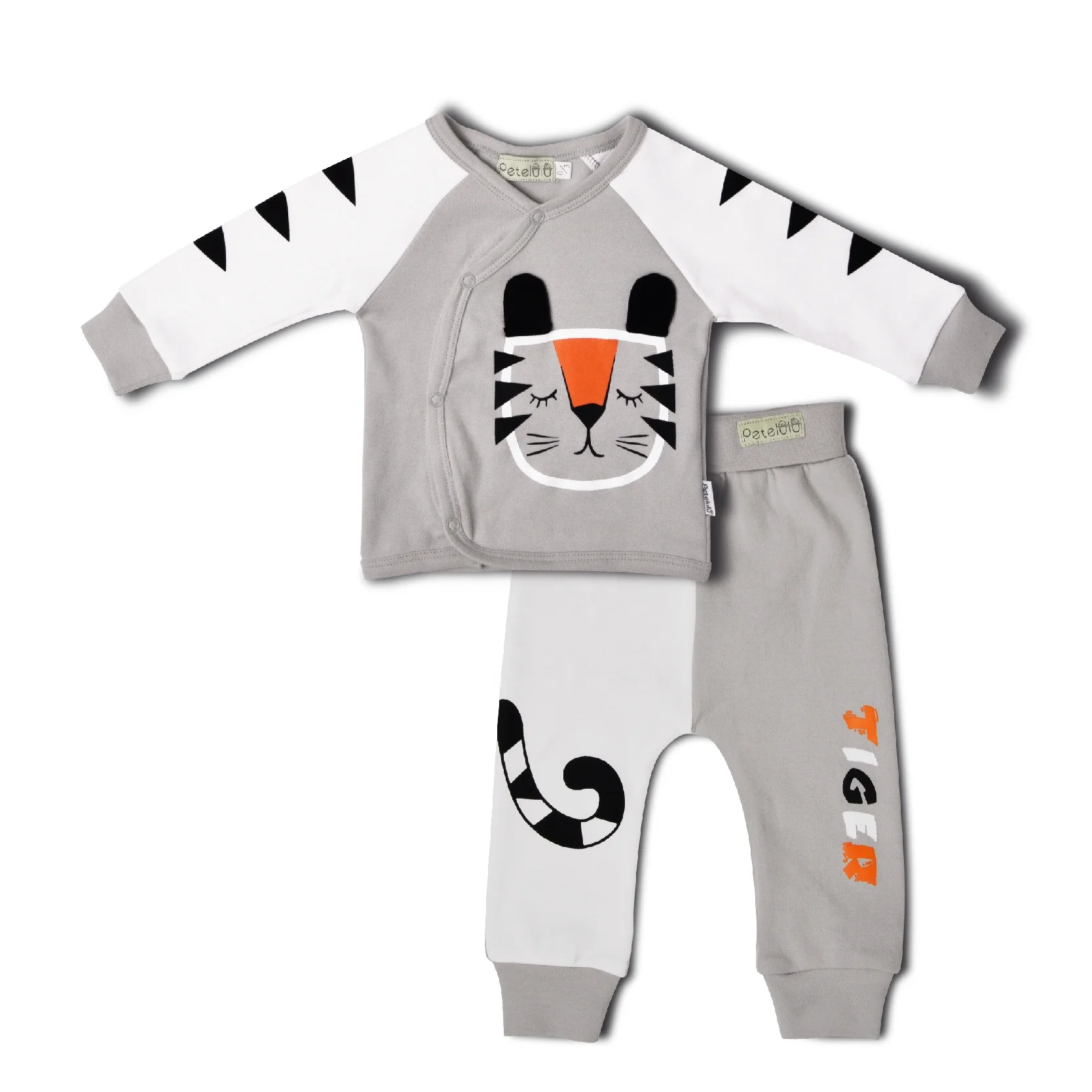 Wholesale cool baby boy tiger warmth confortable soft cotton baby clothes sets newborn gift baby clothes boys products 0-3 month