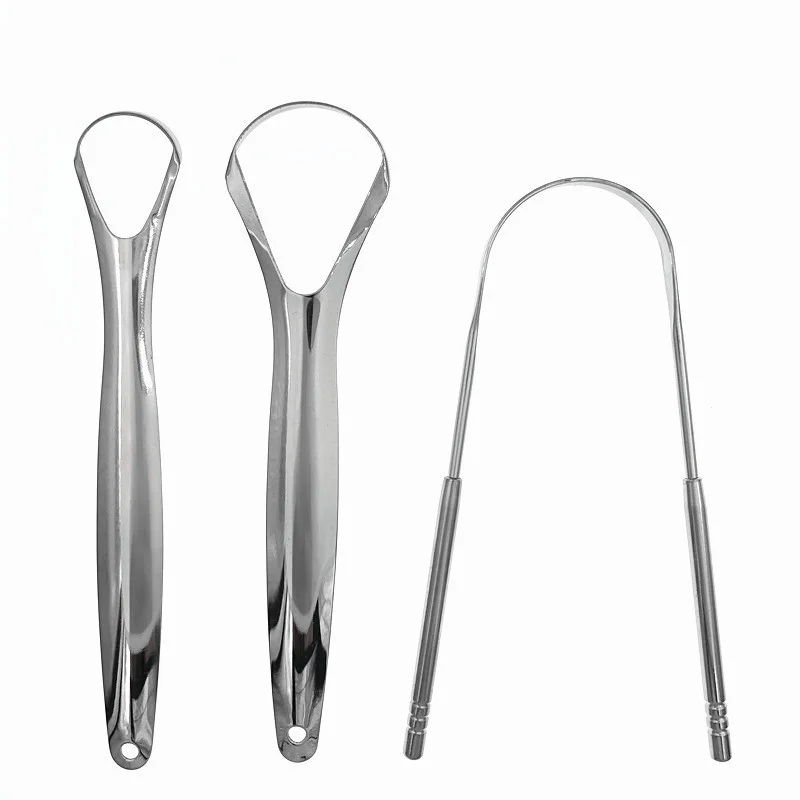 Tongues cleaner with case medical grade stainless steel scrapers for adults kids great for oral hygiene reduce tongue scraper
