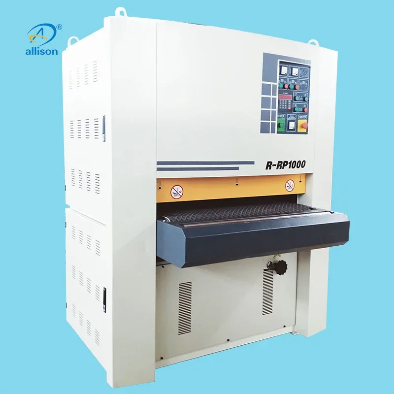 Allison 1000 width sander wide belt sanding machine high quality sander machine for wood and furniture polishing