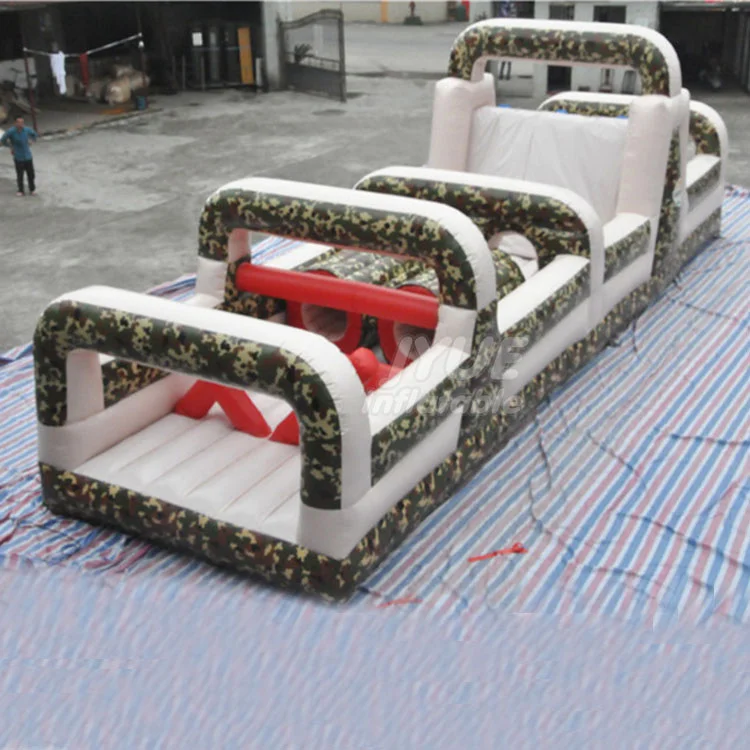 Factory Price Military Extreme Challenge Boot Camp Inflatable Obstacle Course For Sale
