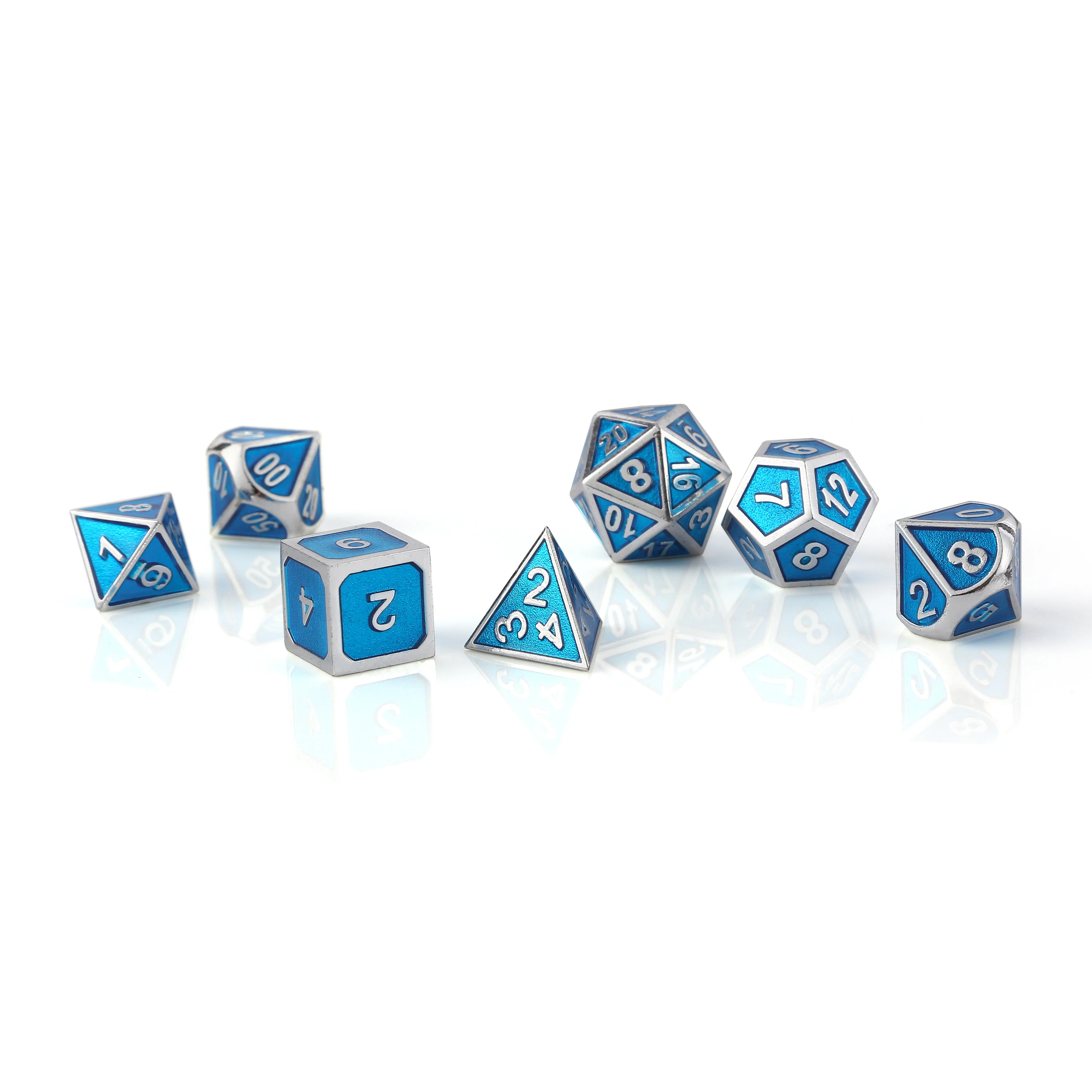 Nian Diceworks Factory Price Energitic  Enamel Dnd Metal Rpg Dice