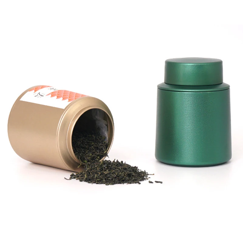 Wholesale Eco-friendly Recyclable Empty Food Grade Premium Empty Tea Tin Can Round Tea Tin Canister Multi Color Tin Box