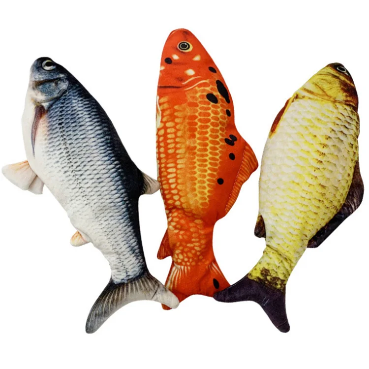 MewooFun Fish Cat Toy Usb Pet Soft Electronic Fish Shape Cat Toy Fish Toy for Cat