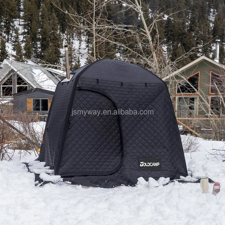 Portable 3 Person Ice Fishing Tent  Insulated Ice Fishing Shelter Thermal sauna tent