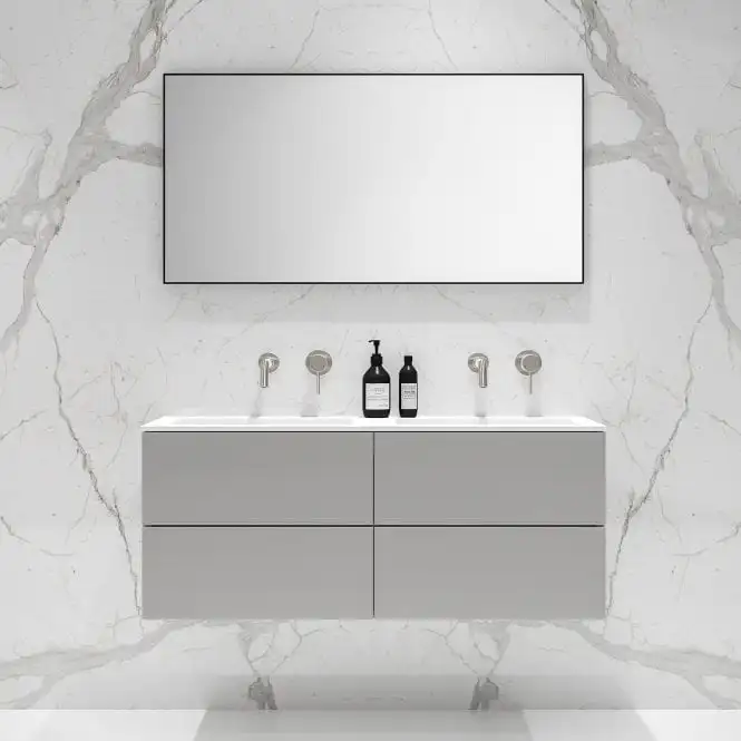 Vermonhouzz замкнутая 48 дюймовая ванная комната, двойная раковина, импорт из Китая