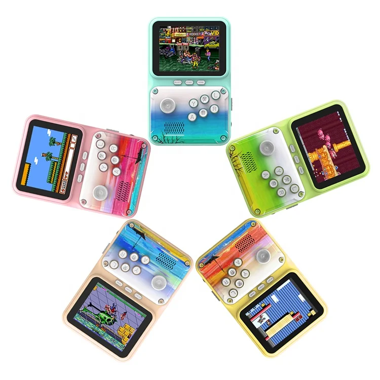 2021 OEM Macaron 500 in 1Retro Console Video Juegos Mini Game Console Handheld Game Player Gift For Kids Game