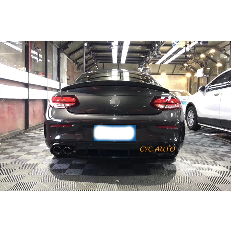 Задний диффузор C43S для Mercedes Benz C class W205 AMG coupe C200 C250 C300 2015 2018