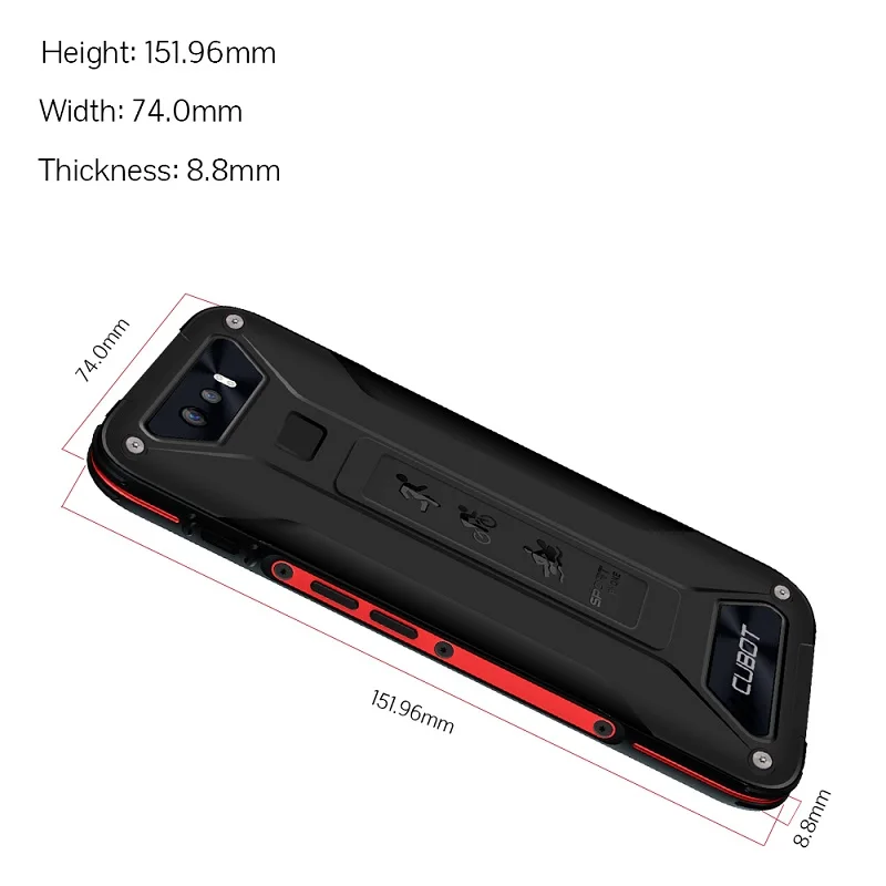 Cubot Quest Lite Original Rugged phone 3+32GB 3000mAh 5.0 inch 8MP 13MP Cellphone IP68 MT6761 Android 9 Smartphones