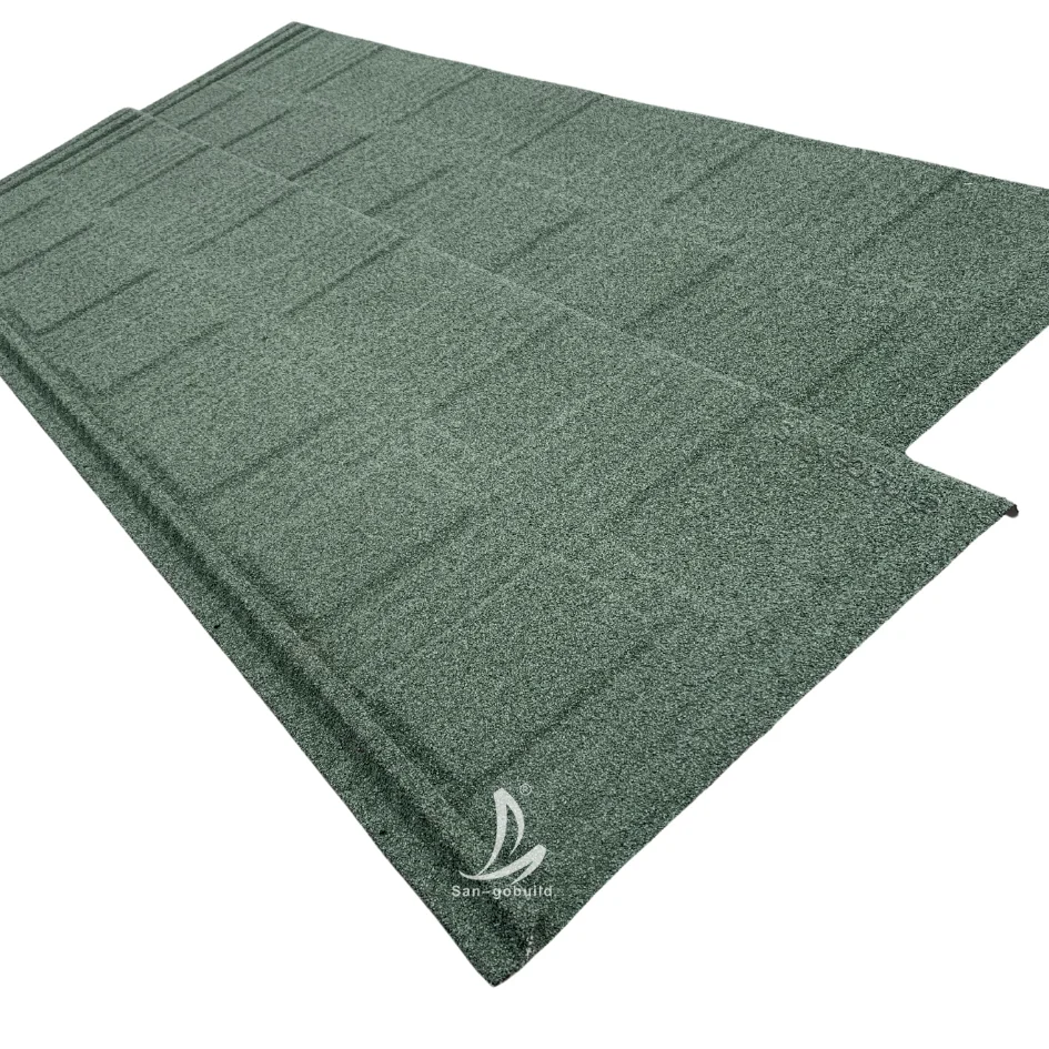 Batten-Free Design Cost Saving Interlock Shake Shingle Factory Wholesale Price Aluzinc Stone Coated Metal Roof Tile