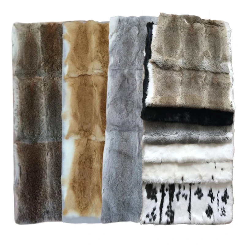 Chinese Manufacturer Rabbit Fur Pelt Rabbits Real Rex Rabbit Fur Plate