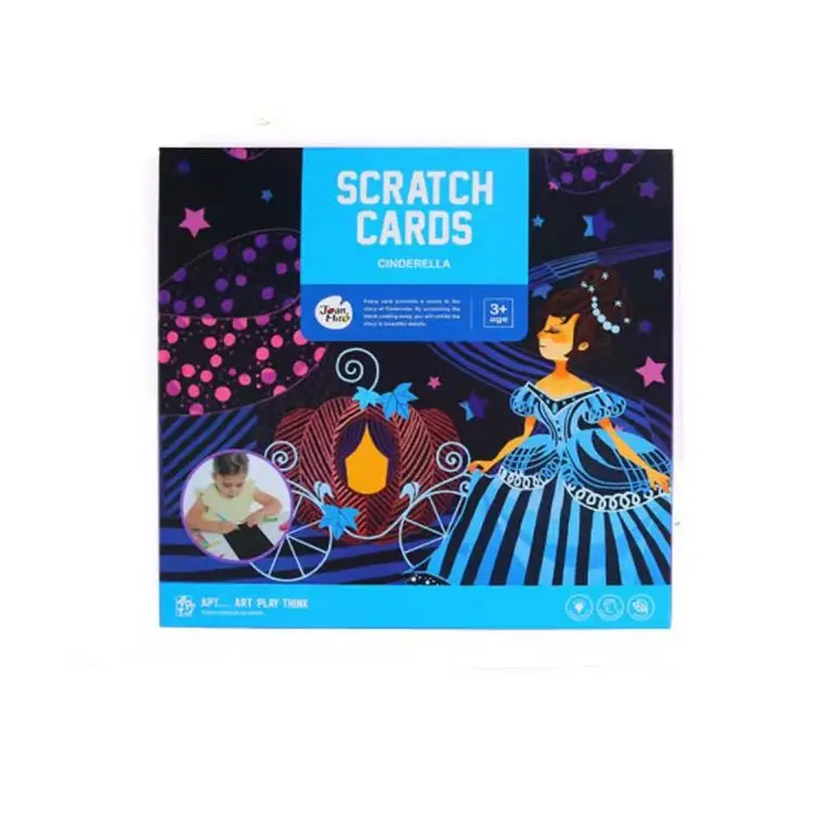 Educational Toys Kids Fairy Tale Scratch Cards For Kids Children Educational