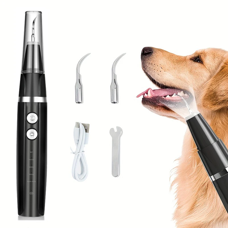 pets products 2024 dog dental electric flosser ultrasonic cleaner brush teeth electric dog teeth whitening
